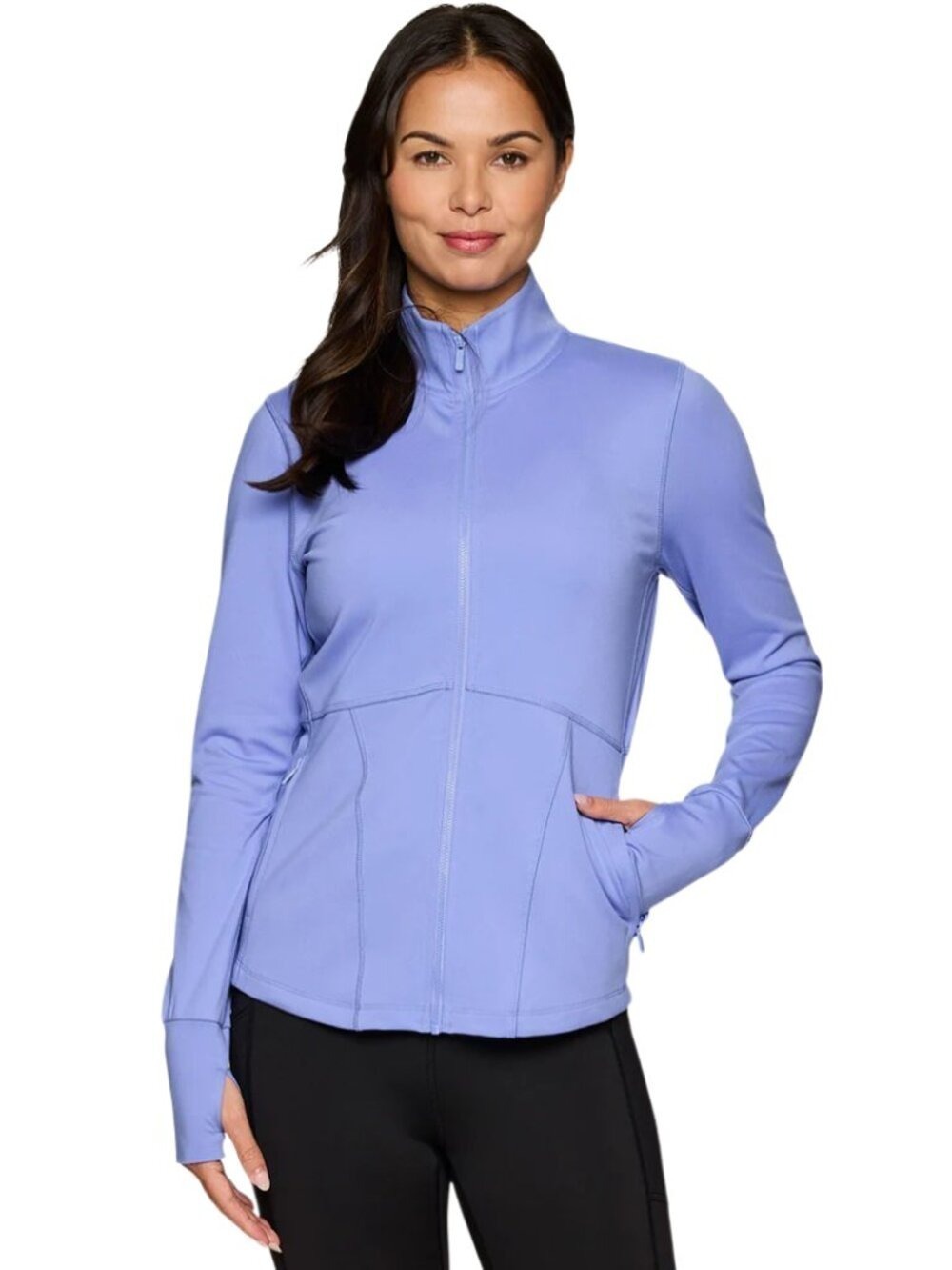 RBX Women's Lavender Sporty Running Yoga Full-Zip Jacket Size XL - Picture 1 of 9